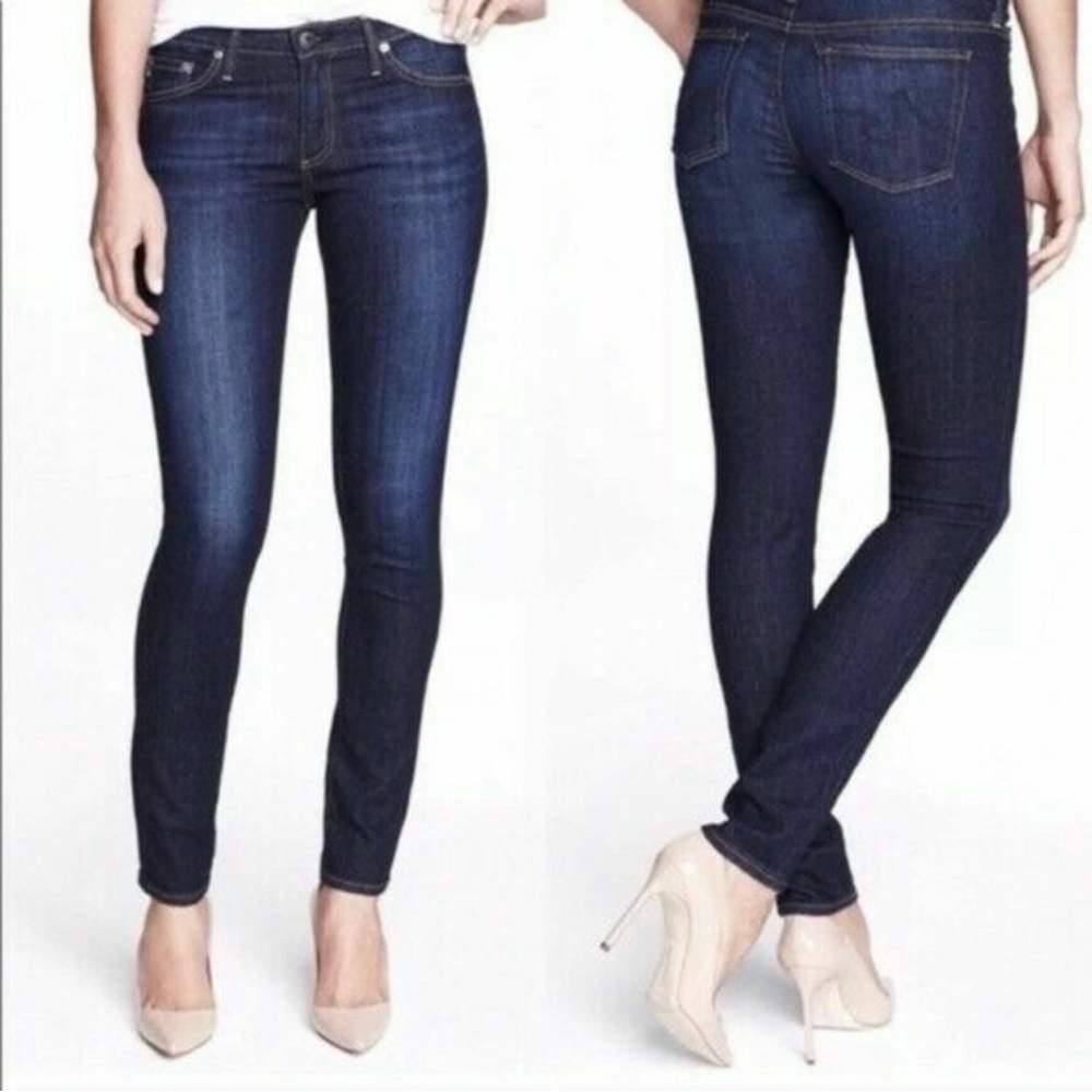 Ag The Stilt Cigarette Leg Jeans in Reef Wash Size 30